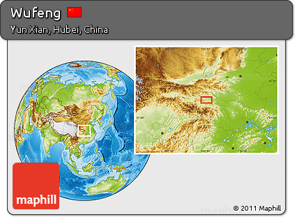 Physical Location Map of Wufeng
