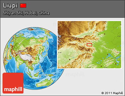 Physical Location Map of Liupi