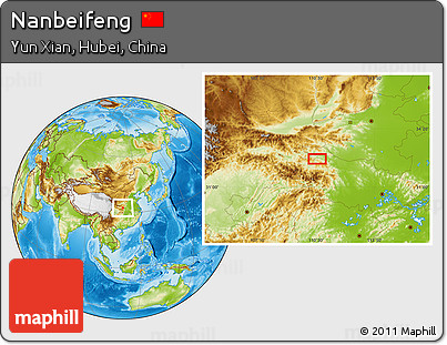 Physical Location Map of Nanbeifeng