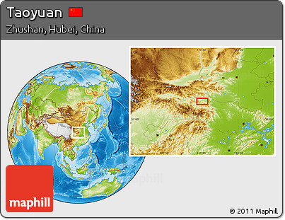 Physical Location Map of Taoyuan