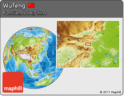Physical Location Map of Wufeng