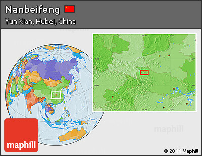 Political Location Map of Nanbeifeng