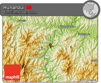 Physical Map of Hunanzui