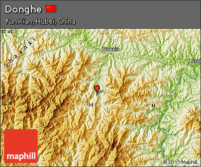 Physical Map of Donghe