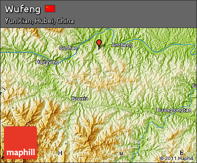 Physical Map of Wufeng