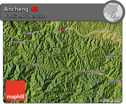 Satellite Map of Ancheng