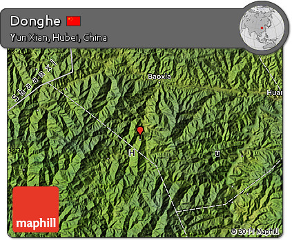 Satellite Map of Donghe