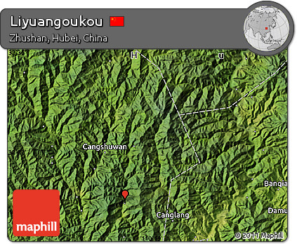 Satellite Map of Liyuangoukou