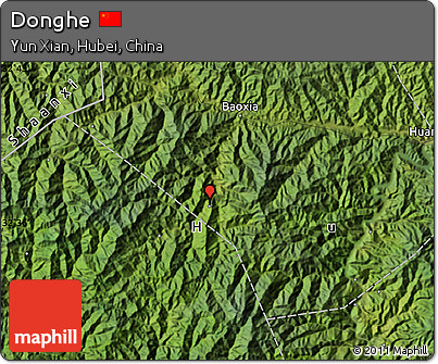 Satellite Map of Donghe