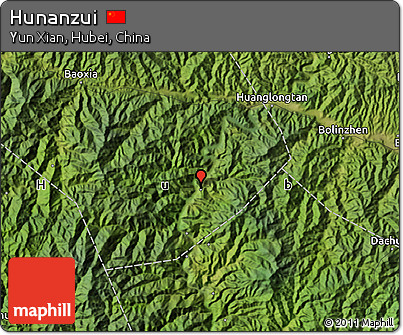 Satellite Map of Hunanzui