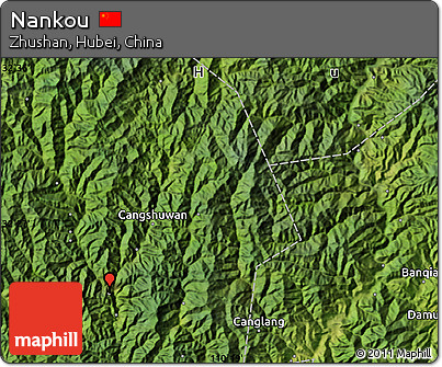 Satellite Map of Nankou