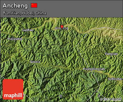 Satellite Map of Ancheng