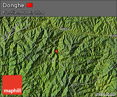 Satellite Map of Donghe