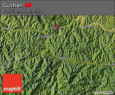 Satellite Map of Gushan