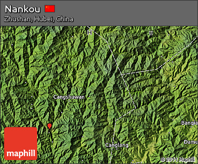 Satellite Map of Nankou