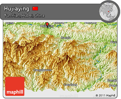 Physical Panoramic Map of Hujiaying
