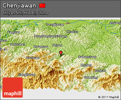 Physical Panoramic Map of Chenjiawan