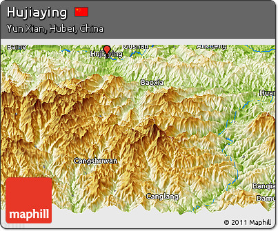 Physical Panoramic Map of Hujiaying