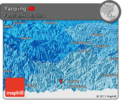 Political Panoramic Map of Yaoping