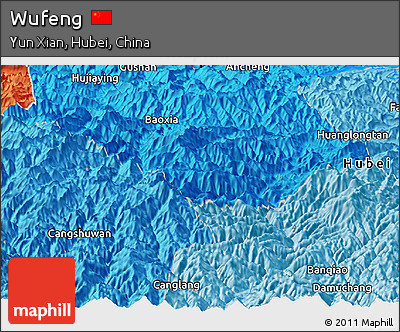 Political Panoramic Map of Wufeng