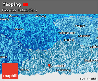 Political Panoramic Map of Yaoping