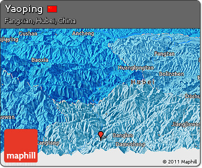 Political Panoramic Map of Yaoping
