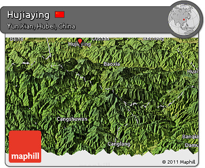 Satellite Panoramic Map of Hujiaying