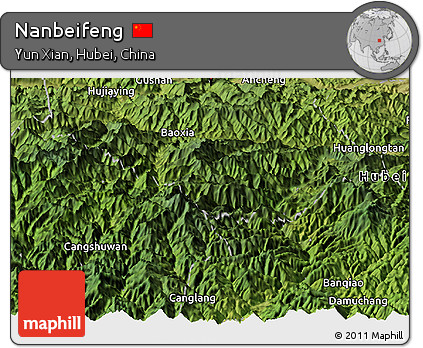 Satellite Panoramic Map of Nanbeifeng