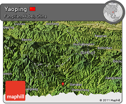 Satellite Panoramic Map of Yaoping