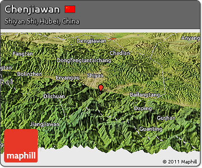 Satellite Panoramic Map of Chenjiawan