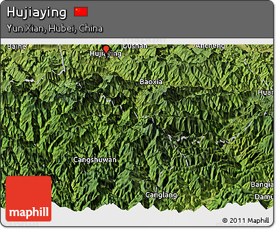 Satellite Panoramic Map of Hujiaying