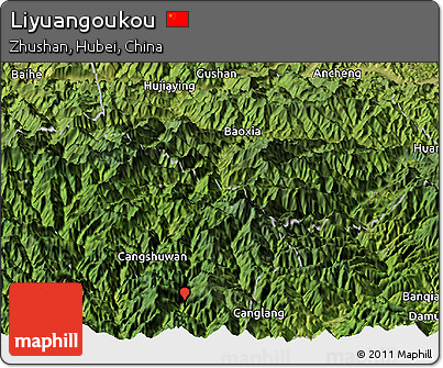 Satellite Panoramic Map of Liyuangoukou