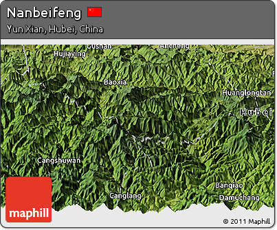 Satellite Panoramic Map of Nanbeifeng
