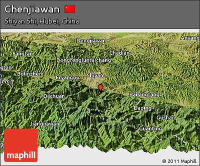 Satellite Panoramic Map of Chenjiawan