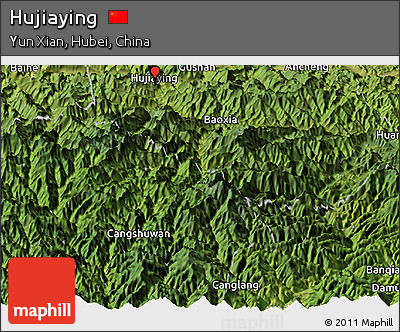 Satellite Panoramic Map of Hujiaying
