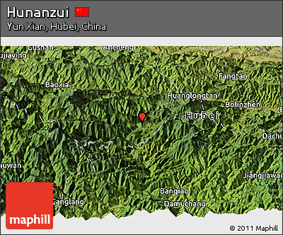 Satellite Panoramic Map of Hunanzui