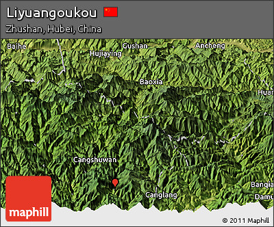 Satellite Panoramic Map of Liyuangoukou