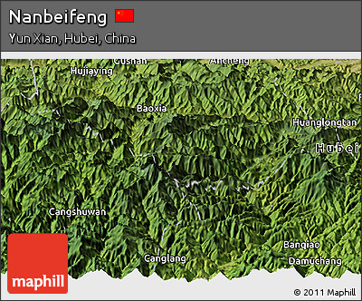 Satellite Panoramic Map of Nanbeifeng