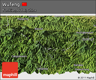 Satellite Panoramic Map of Wufeng