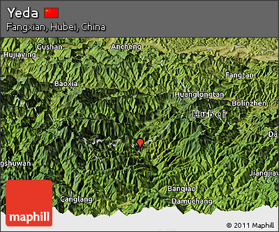 Satellite Panoramic Map of Yeda