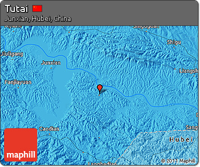 Political 3D Map of Tutai