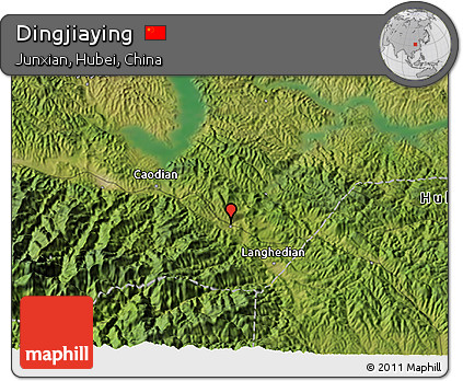 Satellite 3D Map of Dingjiaying