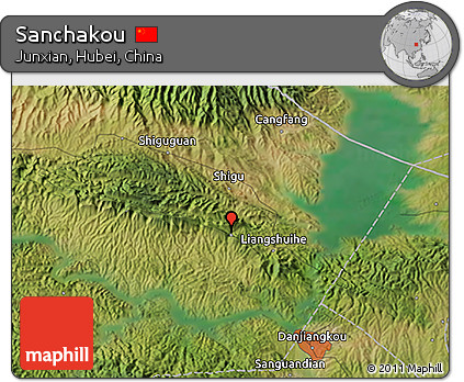 Satellite 3D Map of Sanchakou