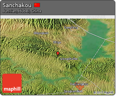 Satellite 3D Map of Sanchakou