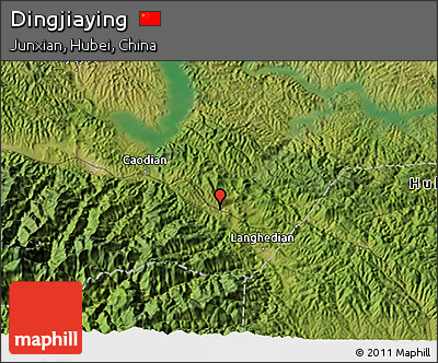 Satellite 3D Map of Dingjiaying