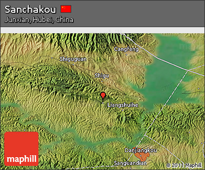 Satellite 3D Map of Sanchakou
