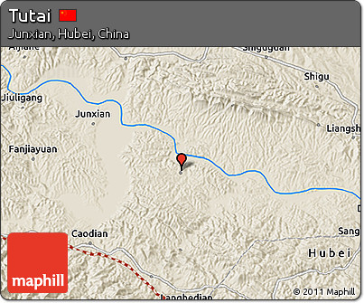 Shaded Relief 3D Map of Tutai