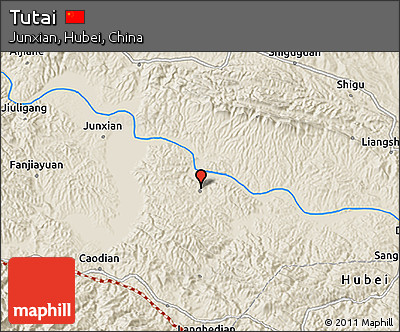 Shaded Relief 3D Map of Tutai
