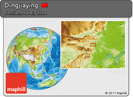 Physical Location Map of Dingjiaying