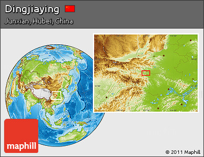 Physical Location Map of Dingjiaying